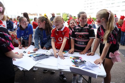 260926 - Wales Women v USA Women - Vodafone Wales WXV Series - Wales fans