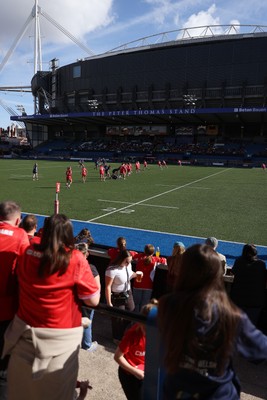 260926 - Wales Women v USA Women - Vodafone Wales WXV Series - Wales fans