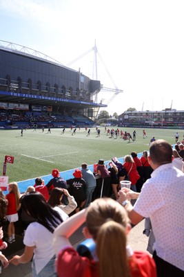 260926 - Wales Women v USA Women - Vodafone Wales WXV Series - Wales fans