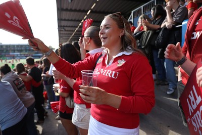 260926 - Wales Women v USA Women - Vodafone Wales WXV Series - Wales fans