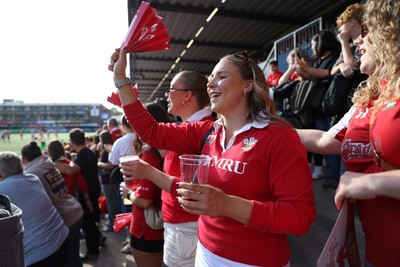 260926 - Wales Women v USA Women - Vodafone Wales WXV Series - Wales fans