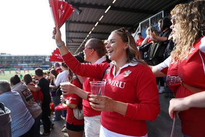 260926 - Wales Women v USA Women - Vodafone Wales WXV Series - Wales fans