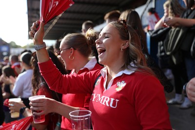 260926 - Wales Women v USA Women - Vodafone Wales WXV Series - Wales fans