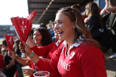260926 - Wales Women v USA Women - Vodafone Wales WXV Series - Wales fans