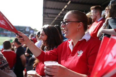 260926 - Wales Women v USA Women - Vodafone Wales WXV Series - Wales fans