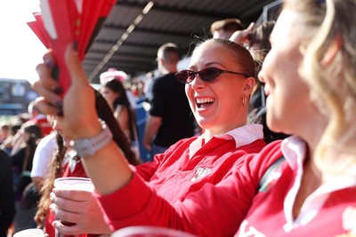 260926 - Wales Women v USA Women - Vodafone Wales WXV Series - Wales fans