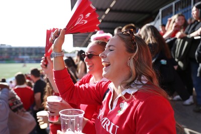 260926 - Wales Women v USA Women - Vodafone Wales WXV Series - Wales fans
