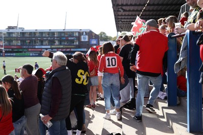 260926 - Wales Women v USA Women - Vodafone Wales WXV Series - Wales fans