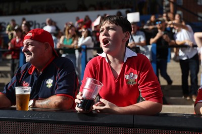 260926 - Wales Women v USA Women - Vodafone Wales WXV Series - Wales fans