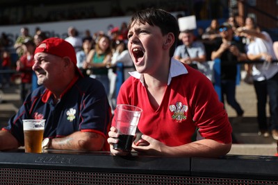 260926 - Wales Women v USA Women - Vodafone Wales WXV Series - Wales fans