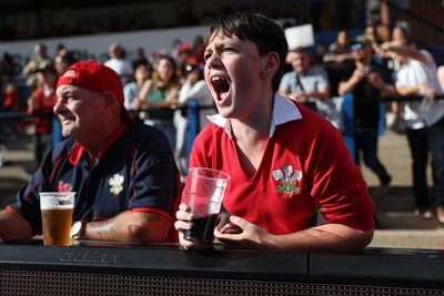 260926 - Wales Women v USA Women - Vodafone Wales WXV Series - Wales fans
