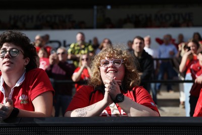 260926 - Wales Women v USA Women - Vodafone Wales WXV Series - Wales fans