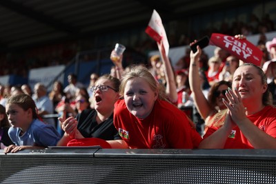 260926 - Wales Women v USA Women - Vodafone Wales WXV Series - Wales fans