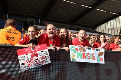 260926 - Wales Women v USA Women - Vodafone Wales WXV Series - Wales fans