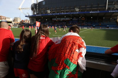 260926 - Wales Women v USA Women - Vodafone Wales WXV Series - Wales fans