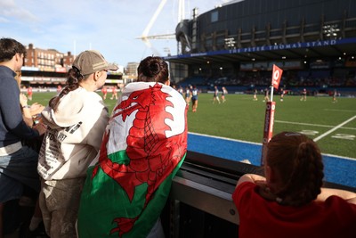 260926 - Wales Women v USA Women - Vodafone Wales WXV Series - Wales fans