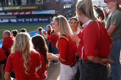 260926 - Wales Women v USA Women - Vodafone Wales WXV Series - Wales fans