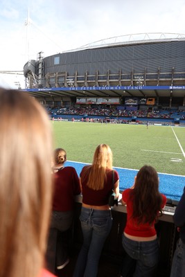 260926 - Wales Women v USA Women - Vodafone Wales WXV Series - Wales fans