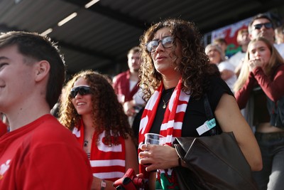 260926 - Wales Women v USA Women - Vodafone Wales WXV Series - Wales fans