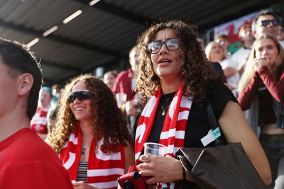260926 - Wales Women v USA Women - Vodafone Wales WXV Series - Wales fans