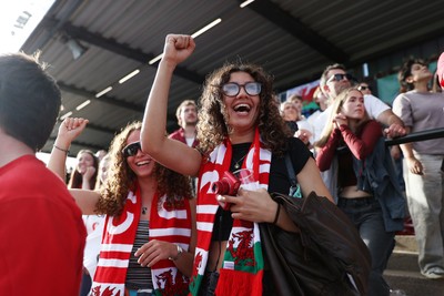 260926 - Wales Women v USA Women - Vodafone Wales WXV Series - Wales fans