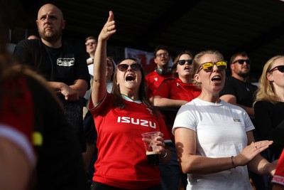 260926 - Wales Women v USA Women - Vodafone Wales WXV Series - Wales fans