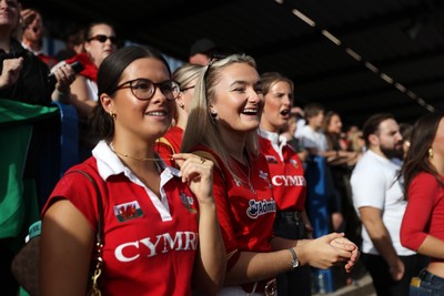 260926 - Wales Women v USA Women - Vodafone Wales WXV Series - Wales fans