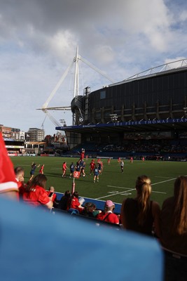 260926 - Wales Women v USA Women - Vodafone Wales WXV Series - Wales fans