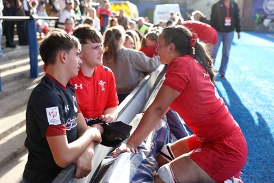 260926 - Wales Women v USA Women - Vodafone Wales WXV Series - Wales fans
