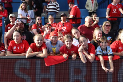 260926 - Wales Women v USA Women - Vodafone Wales WXV Series - Wales fans