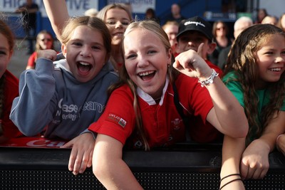 260926 - Wales Women v USA Women - Vodafone Wales WXV Series - Wales fans