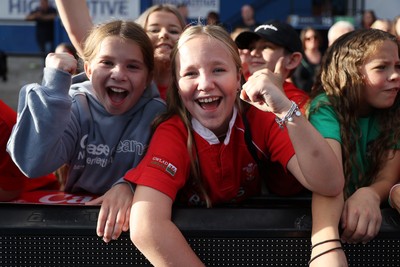 260926 - Wales Women v USA Women - Vodafone Wales WXV Series - Wales fans