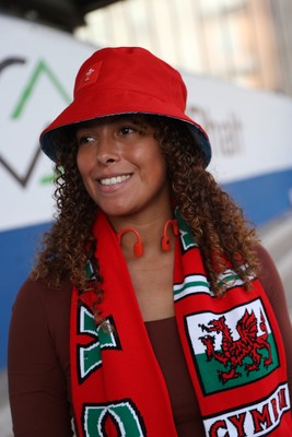 260926 - Wales Women v USA Women - Vodafone Wales WXV Series - Wales fans