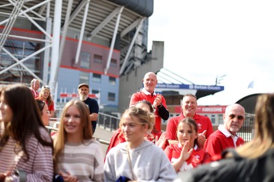 260926 - Wales Women v USA Women - Vodafone Wales WXV Series - Wales fans