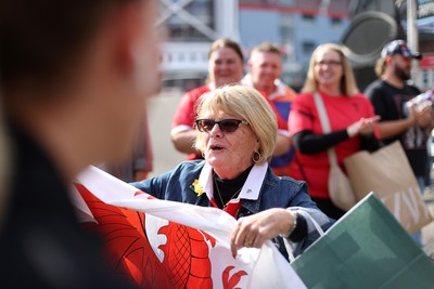 260926 - Wales Women v USA Women - Vodafone Wales WXV Series - Wales fans
