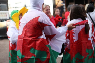 260926 - Wales Women v USA Women - Vodafone Wales WXV Series - Wales fans
