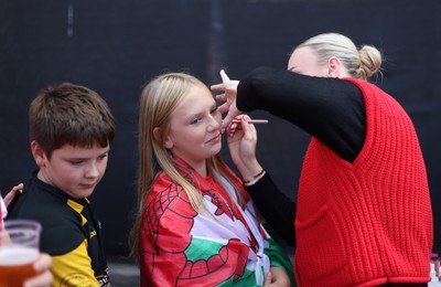 260926 - Wales Women v USA Women - Vodafone Wales WXV Series - Wales fans