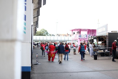 260926 - Wales Women v USA Women - Vodafone Wales WXV Series - Wales fans