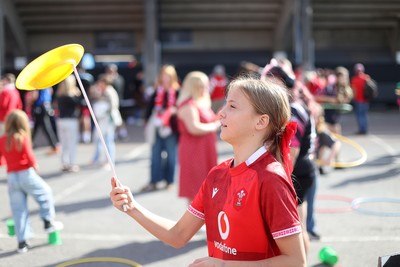 260926 - Wales Women v USA Women - Vodafone Wales WXV Series - Wales fans