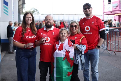 260926 - Wales Women v USA Women - Vodafone Wales WXV Series - Wales fans