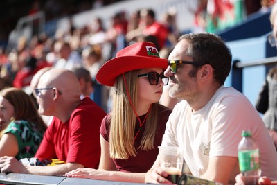 260926 - Wales Women v USA Women - Vodafone Wales WXV Series - Wales fans