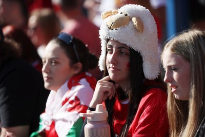 260926 - Wales Women v USA Women - Vodafone Wales WXV Series - Wales fans