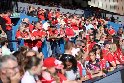 260926 - Wales Women v USA Women - Vodafone Wales WXV Series - Wales fans