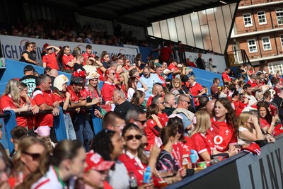 260926 - Wales Women v USA Women - Vodafone Wales WXV Series - Wales fans