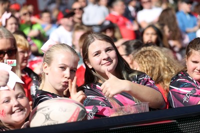 260926 - Wales Women v USA Women - Vodafone Wales WXV Series - Wales fans