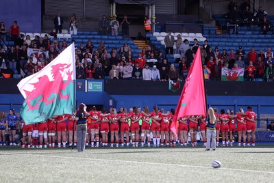 260926 - Wales Women v USA Women - Vodafone Wales WXV Series - Wales fans
