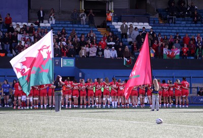 260926 - Wales Women v USA Women - Vodafone Wales WXV Series - Wales fans