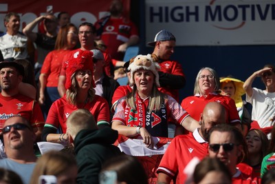 260926 - Wales Women v USA Women - Vodafone Wales WXV Series - Wales fans