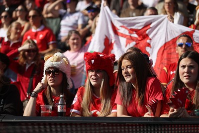 260926 - Wales Women v USA Women - Vodafone Wales WXV Series - Wales fans