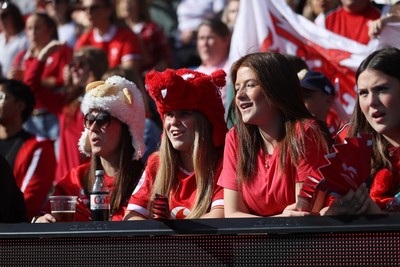 260926 - Wales Women v USA Women - Vodafone Wales WXV Series - Wales fans